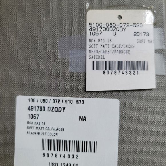 ❌️SOLD❌️ Alexander McQueen Box Velvet 16 Red Gold Leather Shoulder Bag Square - Picture 12 of 16